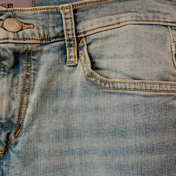 Joe's Jeans Skinny Ankle Raw Hem Light Wash Soft Denim Jeans Women's Size 28 NWT - Picture 4 of 8